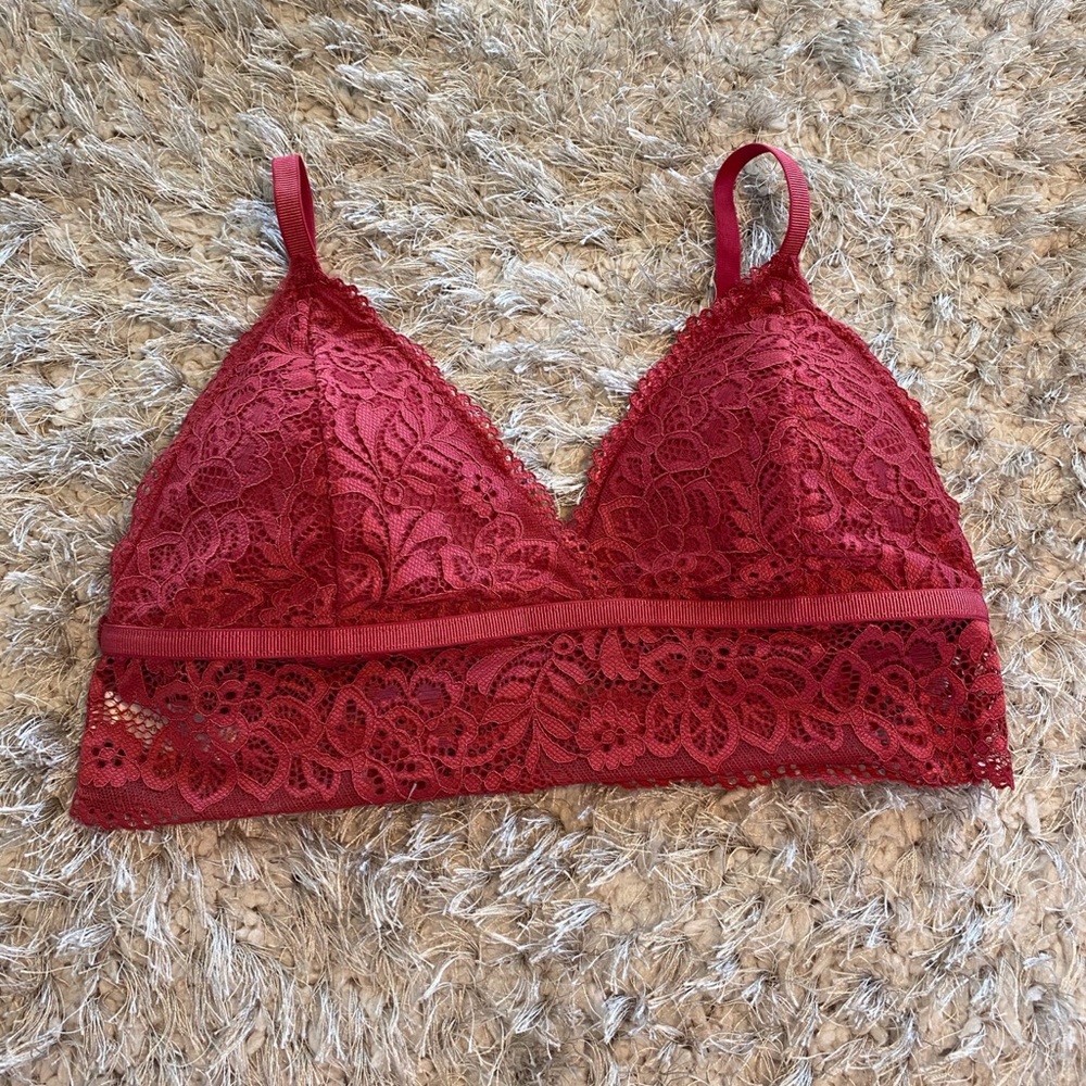 Adrienne Vittadini Lace Bralette Size Large